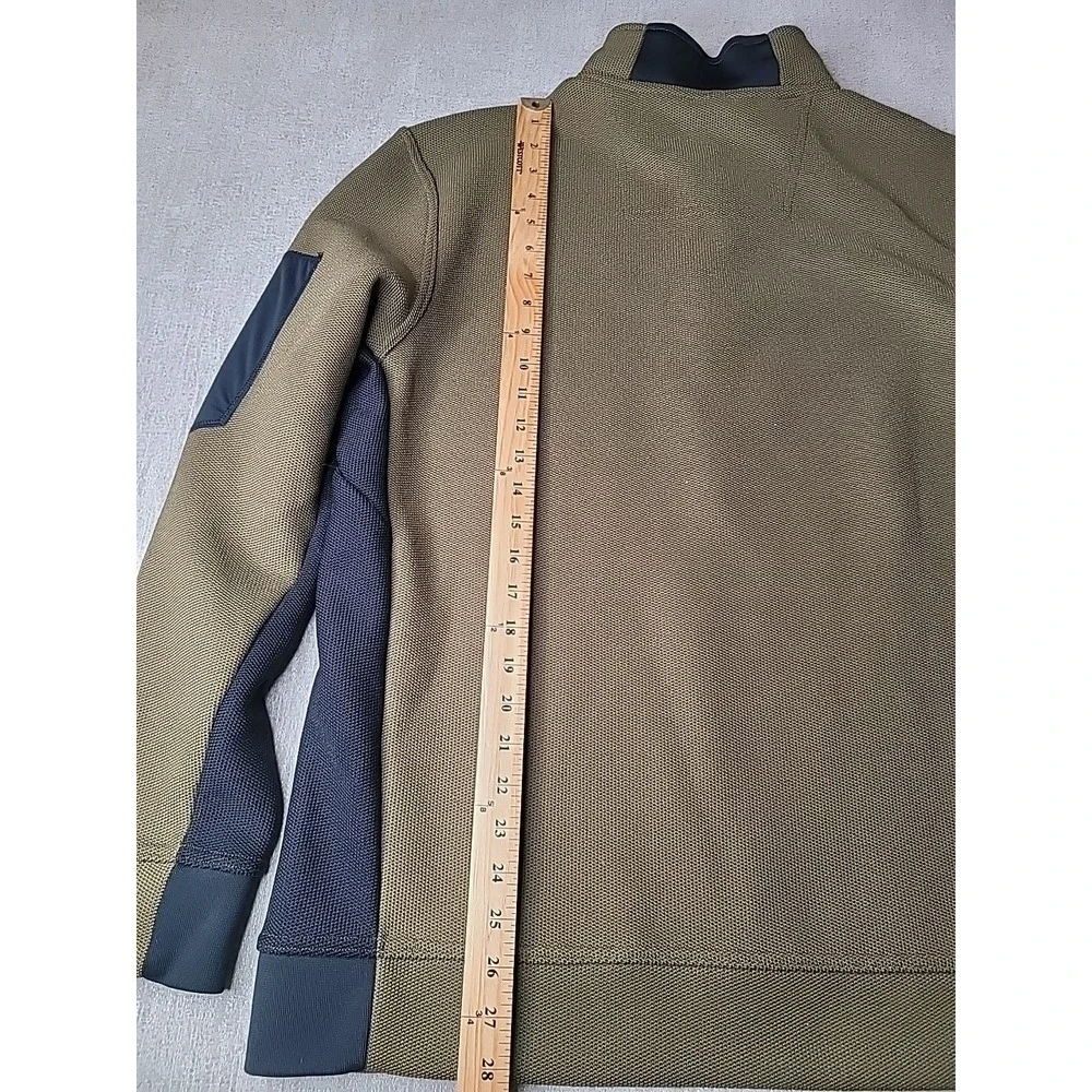 Alaskan Hardgear 1/4 Zip Sweater Graveltec Two Tone Long Sleeve Pullover Men's L